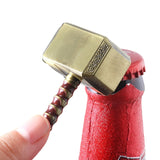 RJ The Avengers 4 Thor Hammer Metal Keychains The Dark World Weapon Iron Man Keyring For Women Movie Fans Jewelry Accessories