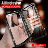 ZNP Magnetic Adsorption Metal Phone Case For iPhone 6 6s 8 7 Plus X Double Sided Glass Magnet Cover For iPhone X XS MAX XR Cases