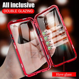 ZNP Magnetic Adsorption Metal Phone Case For iPhone 6 6s 8 7 Plus X Double Sided Glass Magnet Cover For iPhone X XS MAX XR Cases