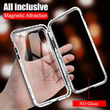 ZNP Magnetic Adsorption Metal Phone Case For iPhone 6 6s 8 7 Plus X Double Sided Glass Magnet Cover For iPhone X XS MAX XR Cases