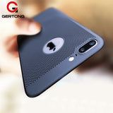 GerTong Heat Dissipation Phone Case For iPhone X 8 7 6 6s Plus 5 5s SE Cover Cool Matte Hard PC Case For iPhone XS MAX XR 11 Pro