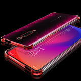 KEYSION Shockproof Case for Xiaomi Mi 9T 9T Pro A3 CC9e plating Air-bag Anti-knock Clear Cover for Redmi Note 7 8 7s K20 K20 pro