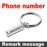 Exquisite Anti-lost Keychain Small Chic Personalized Customized Keyring  For Car Name For Men Women Gift  Key Chain P021