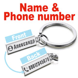 Exquisite Anti-lost Keychain Small Chic Personalized Customized Keyring  For Car Name For Men Women Gift  Key Chain P021