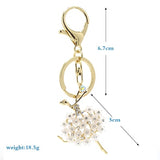 Creative Keychain Alloy Rhinestone Female Angel Keychain Handbag Pendant Car Keychain Woman Jewelry Man Jewelry Belt Buckle