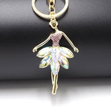 Creative Keychain Alloy Rhinestone Female Angel Keychain Handbag Pendant Car Keychain Woman Jewelry Man Jewelry Belt Buckle