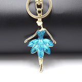 Creative Keychain Alloy Rhinestone Female Angel Keychain Handbag Pendant Car Keychain Woman Jewelry Man Jewelry Belt Buckle