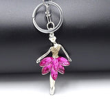 Creative Keychain Alloy Rhinestone Female Angel Keychain Handbag Pendant Car Keychain Woman Jewelry Man Jewelry Belt Buckle