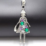 Creative Keychain Alloy Rhinestone Female Angel Keychain Handbag Pendant Car Keychain Woman Jewelry Man Jewelry Belt Buckle