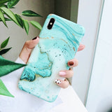 Marble Case on For Coque iphone 11 Pro Max 7 XS MAX Case Soft TPU Back Cover For iphone 6 6S 7 8 Plus iphone X XR Case Cover