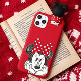 Christmas Cartoon Deer Case For iPhone XR 11 Pro XS Max X 5 5S Silicone Matte Cover For iphone 7 8 6 S 6S Plus 7Plus Case Bear