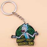 Classic Cartoon Icons Style Rick Keychain And Morty Key Chain Women and Men Kids Key Ring Gift Porte Clef