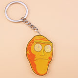 Classic Cartoon Icons Style Rick Keychain And Morty Key Chain Women and Men Kids Key Ring Gift Porte Clef