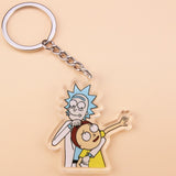 Classic Cartoon Icons Style Rick Keychain And Morty Key Chain Women and Men Kids Key Ring Gift Porte Clef