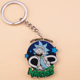 Classic Cartoon Icons Style Rick Keychain And Morty Key Chain Women and Men Kids Key Ring Gift Porte Clef