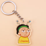 Classic Cartoon Icons Style Rick Keychain And Morty Key Chain Women and Men Kids Key Ring Gift Porte Clef