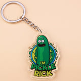 Classic Cartoon Icons Style Rick Keychain And Morty Key Chain Women and Men Kids Key Ring Gift Porte Clef