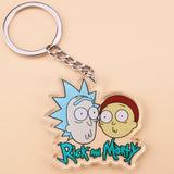 Classic Cartoon Icons Style Rick Keychain And Morty Key Chain Women and Men Kids Key Ring Gift Porte Clef