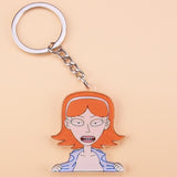 Classic Cartoon Icons Style Rick Keychain And Morty Key Chain Women and Men Kids Key Ring Gift Porte Clef