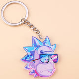 Classic Cartoon Icons Style Rick Keychain And Morty Key Chain Women and Men Kids Key Ring Gift Porte Clef