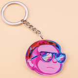 Classic Cartoon Icons Style Rick Keychain And Morty Key Chain Women and Men Kids Key Ring Gift Porte Clef