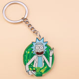 Classic Cartoon Icons Style Rick Keychain And Morty Key Chain Women and Men Kids Key Ring Gift Porte Clef