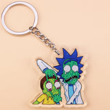 Classic Cartoon Icons Style Rick Keychain And Morty Key Chain Women and Men Kids Key Ring Gift Porte Clef