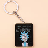 Classic Cartoon Icons Style Rick Keychain And Morty Key Chain Women and Men Kids Key Ring Gift Porte Clef