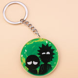 Classic Cartoon Icons Style Rick Keychain And Morty Key Chain Women and Men Kids Key Ring Gift Porte Clef