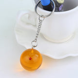 Fancy&Fantasy Anime Goku Dragon Ball Super  Keychain 3D 1-7 Stars Cosplay Crystal Ball Key chain Collection Toy Gift key Ring