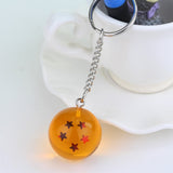 Fancy&Fantasy Anime Goku Dragon Ball Super  Keychain 3D 1-7 Stars Cosplay Crystal Ball Key chain Collection Toy Gift key Ring