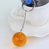 Fancy&Fantasy Anime Goku Dragon Ball Super  Keychain 3D 1-7 Stars Cosplay Crystal Ball Key chain Collection Toy Gift key Ring