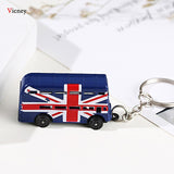 London Red&Blue Bus Key organizer Mail Box Key Holder Key Pendant Keychain Souvenir Gifts For Men Key chain Key Ring keyring