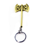 RJ The Avengers 4 Thor Hammer Metal Keychains The Dark World Weapon Iron Man Keyring For Women Movie Fans Jewelry Accessories