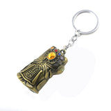 RJ The Avengers 4 Thor Hammer Metal Keychains The Dark World Weapon Iron Man Keyring For Women Movie Fans Jewelry Accessories